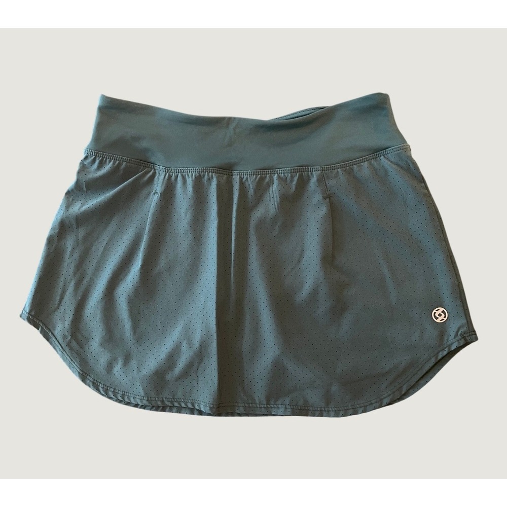 Lija Golf Tennis Skort Womens XS Green Excellent Perforated Mesh Active 1667